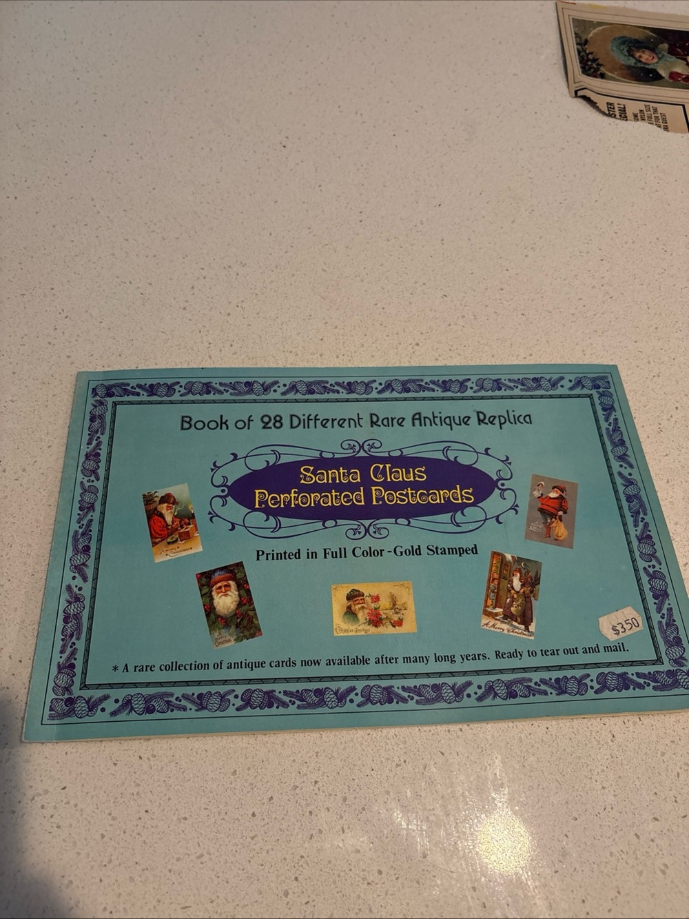 Vintage 1970s postcard book of remix of old postcards complete set